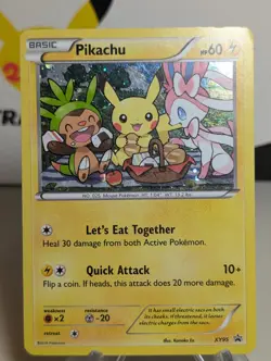 Pokemon Pikachu TCG XY95 XY Black Star Promo Holo Card - MP/LP - Image 1
