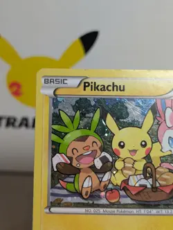 Pokemon Pikachu TCG XY95 XY Black Star Promo Holo Card - MP/LP - Image 3