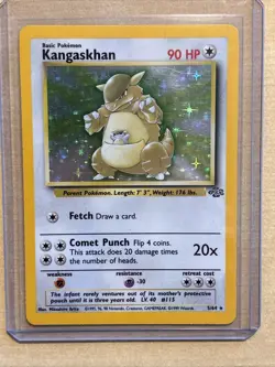 Pokemon TCG Kangaskhan Jungle Holo Rare Card 5/64 - Image 1