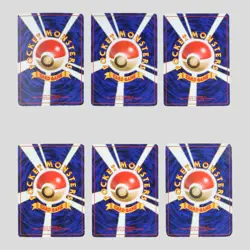 Japanese pokemon card old back vintage set 6 Gengar Dragonite Articuno - Image 3