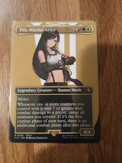 MTG Final fantasy - Tifa, Martial Artist Borderless Mythic NM - FIC Card No 206 - Image 1