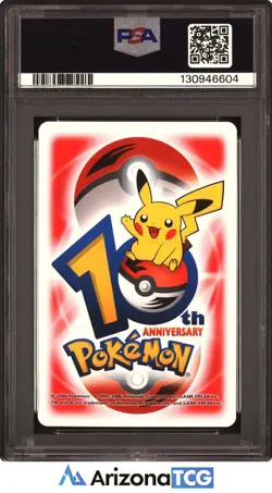 Pokemon 2006 Linoone/Zigzagoon 8 Of Spades 10th Anniversary Playing Cards PSA 8 - Image 2