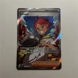 Pokemon Crispin 164/142 SV07: Stellar Crown Ultra Rare Holo Trainer Card - Image 1