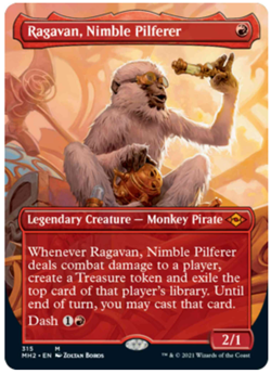 1x Ragavan, Nimble Pilferer Borderless Modern Horizons 2 NM MTG - Image 1