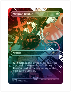 1x Mishra's Bauble, Raised Foil, Secret Lair 2046, Magic MTG NM - Image 1
