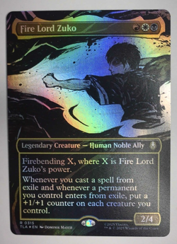 Fire Lord Zuko (Borderless) 315 Foil Avatar: The Last Airbender - Image 1