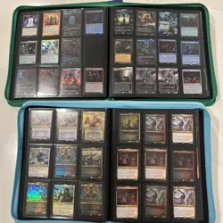 MTG Binder Lot - 2 BINDERS - Mythics, Rares, Foils, Full Art, 400+ - Commander - Image 1