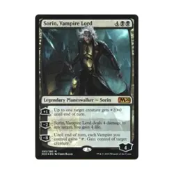 WOTC MtG Core Set 2020 Sorin, Vampire Lord (MR) (Foil) EX - Image 1