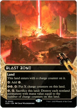 Blast Zone (Borderless) - 0002 - Edge of Eternities - MTG English NM/M - Image 1
