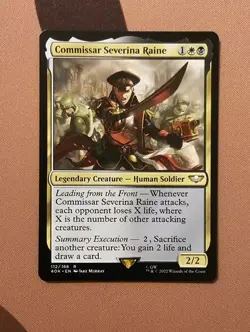 MTG Commissar Severina Raine x1 LP from Universes Beyond: Warhammer 40k - Image 1
