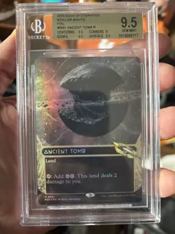 Ancient Tomb (0001) (Borderless) (Galaxy Foil) Edge of Eternities - BGS 9.5 Gem - Image 1