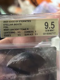 Ancient Tomb (0001) (Borderless) (Galaxy Foil) Edge of Eternities - BGS 9.5 Gem - Image 3