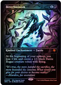 MTG Lorwyn Special Guest - Bitterblossom Borderless Foil (SPG 0133) - Image 1