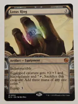 Lotus Ring Showcase Outlaws of Thunder Junction MTG NM 0054 BIG - Image 1