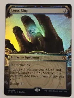 Lotus Ring Foil Showcase Outlaws of Thunder Junction Magic MTG BIG 0054 - Image 1