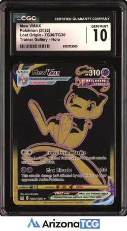Pokemon 2022 Mew VMAX TG30/TG30 Trainer Gallery Holo Lost Origin GEM MINT CGC 10 - Image 1
