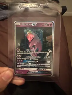 Pokemon Mewtwo GX TCG Shining Legends Holo Card 78/73 Secret Rare - Image 2