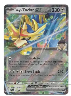 Pokemon Hop's Zacian ex #193 Journey Together Black Star Promo SVP - Image 1