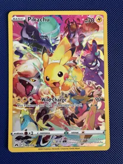 Pokemon Pikachu 160/159 Crown Zenith Full Art Secret Rare Holo Card NM (1) - Image 1