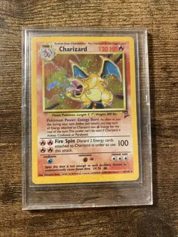 Pokemon TCG Base Set 2 Holo Rare Charizard 4/130 WOTC, Near Mint Condition - Image 4