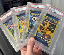 2016 Pokemon XY Evolutions 3 Card Pack Charizard Blastoise Raichu Venusaur PSA 9 - Image 1
