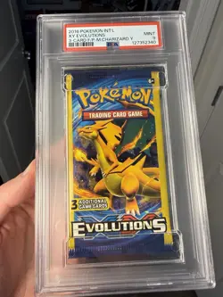 2016 Pokemon XY Evolutions 3 Card Pack Charizard Blastoise Raichu Venusaur PSA 9 - Image 2