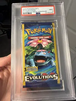 2016 Pokemon XY Evolutions 3 Card Pack Charizard Blastoise Raichu Venusaur PSA 9 - Image 5