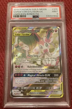 2019 Pokemon Sun and Moon Gardevoir and Sylveon GX PSA 9 Mint - Image 2
