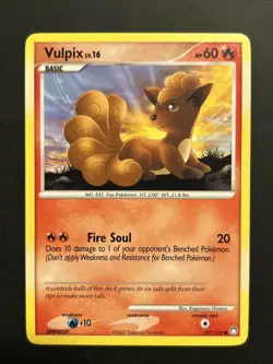 Vulpix 107/123 Mysterious Treasures Pokemon Card NM - Image 1