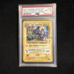 2021 POKEMON SWSH PROMO CELEBRATIONS COLLECTION LIGHT TOXTRICITY-HOLO PSA 8 - Image 1