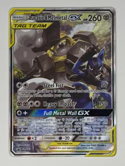 Lucario & Melmetal GX SM192 Promo SM Black Star Promos Pokemon Near Mint NM - Image 1