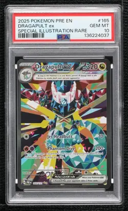 Dragapult ex Special Illustration Rare Pokemon Prismatic Evolutions PRE PSA 10 - Image 1