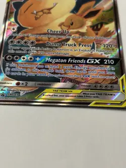 Pokemon Eevee & Snorlax GX TAG TEAM Promo Holo SM169 SM Pokemon TCG 270HP Komiya - Image 4