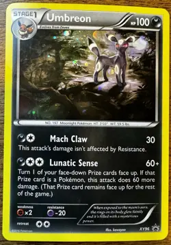 Pokemon Umbreon XY96 Black Star Promo-Holo Rare- 2016 - Image 1