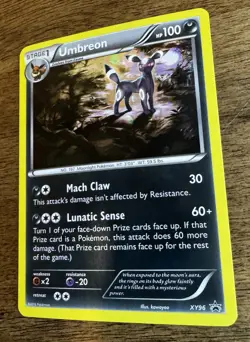 Pokemon Umbreon XY96 Black Star Promo-Holo Rare- 2016 - Image 3