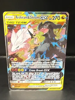 Pokemon Reshiram & Zekrom GX 157/236 Sm-Cosmic Eclipse Holo - Image 3