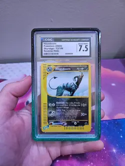 2003 Pokemon Skyridge Houndoom Reverse Holo 12/144 CGC 7.5 with Guard - Image 1