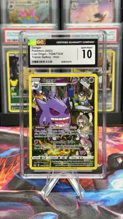 Gengar Pokemon 2022 Lost Origin TG06/TG30 Trainer Gallery CGC 10 Gem Mint TCG - Image 1