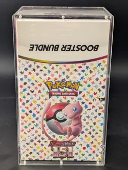 Pokemon 151 SV3.5 Booster Bundle Display Factory Sealed Case W/Acrylic Case - Image 1