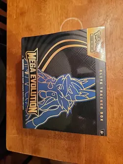 Pokemon TCG Pokemon Mega Evolution Lucario ETB Elite Trainer Box NEW - Image 1