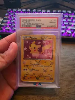 Pokemon Black & White Legendary Treasures Radiant Coll. Pikachu #RC7 PSA 10 - Image 1