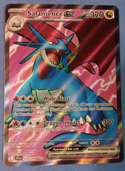 Pokemon - Salamence ex 177/159 - SV Journey Together - Full Art Textured - NM - Image 1