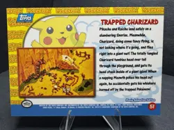 Pokemon TCG: 1999 Topps Pokemon tthe First Movie Trapped Charizard (Blue logo) - Image 4