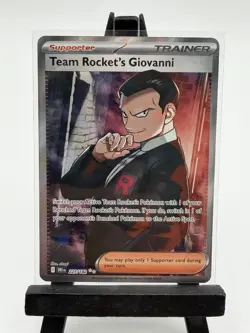 Team Rocket’s Giovanni 225/182 Ultra Rare Destined Rivals Pokemon TCG NM - Image 1