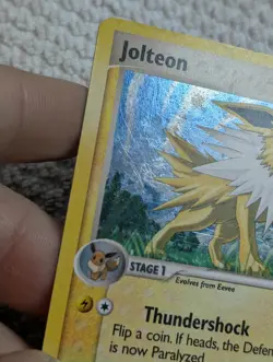 2006 Jolteon 3/17 POP Series 3 LP Holo Rare English Pokemon TCG Swirl | Vtg - Image 4