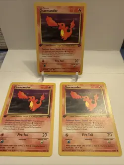 Pokemon TCG Charmander 1st Edition (Team Rocket) 50/82 - FIRST EDITION X 3 - Image 1
