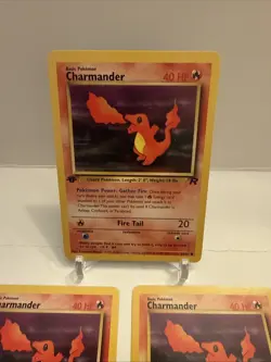 Pokemon TCG Charmander 1st Edition (Team Rocket) 50/82 - FIRST EDITION X 3 - Image 2