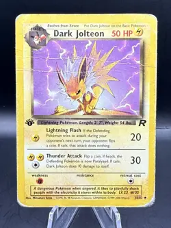 1st Edition Dark Jolteon 38/82 - Team Rocket - Uncommon - Pokemon - HP - Image 1