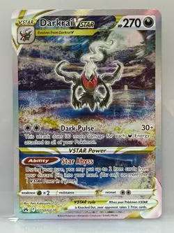 Pokemon TCG Darkrai VSTAR GG50/GG70 Crown Zenith Galarian Gallery Holo - Image 1