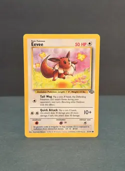 Pokemon Jungle Eevee - Lightly Played LP - Original Vintage 51/64 - Image 1